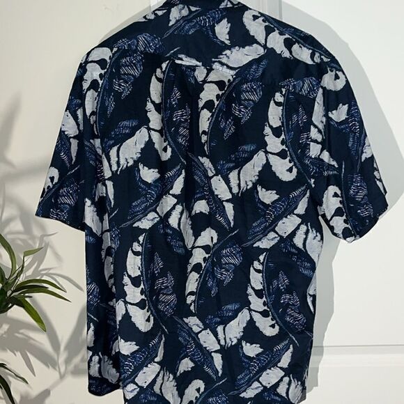 Wow! Blue Tommy Bahama Aloha casual summer Hawaiian luau shirt XL cotton blend - Picture 4 of 4